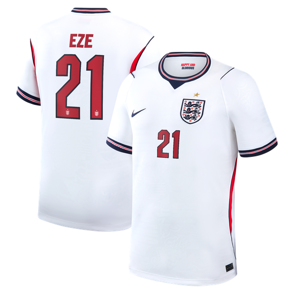 Maillot Domicile Stadium Angleterre Nike 2026 avec flocage Eze 21