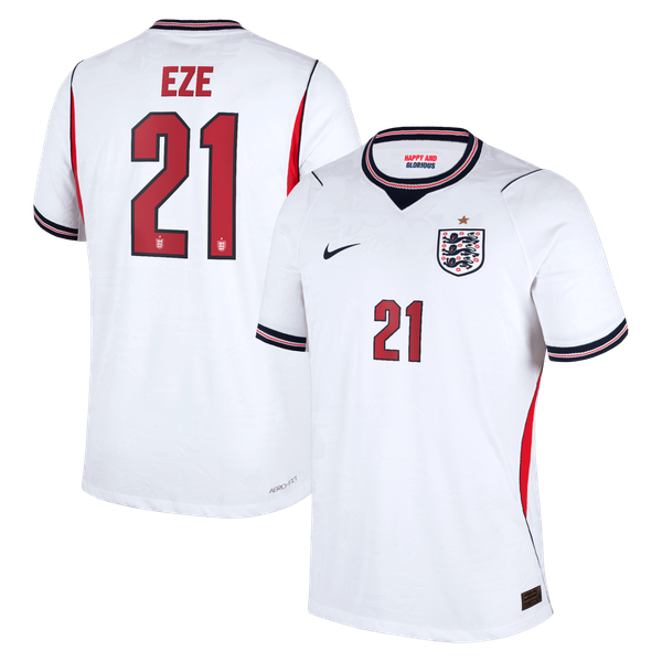Maillot Domicile Match Angleterre Nike Aero-FIT 2026 avec flocage Eze 21