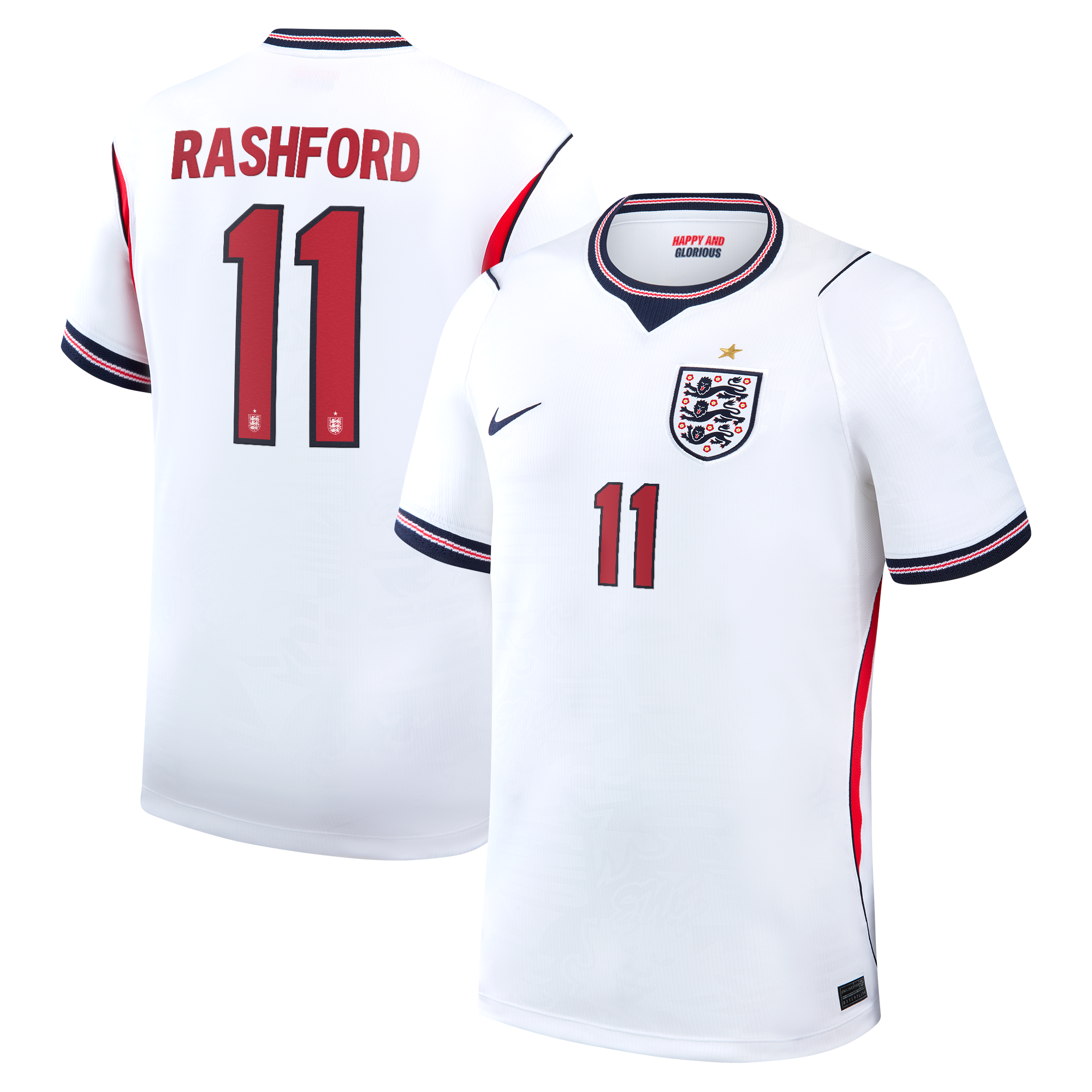 Maillot Domicile Stadium Angleterre Nike 2026 avec flocage Rashford 11