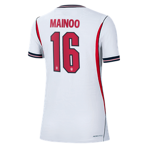 Maillot Domicile Match Angleterre Nike Aero-FIT 2026 - Femme avec flocage Mainoo 16, vue 4