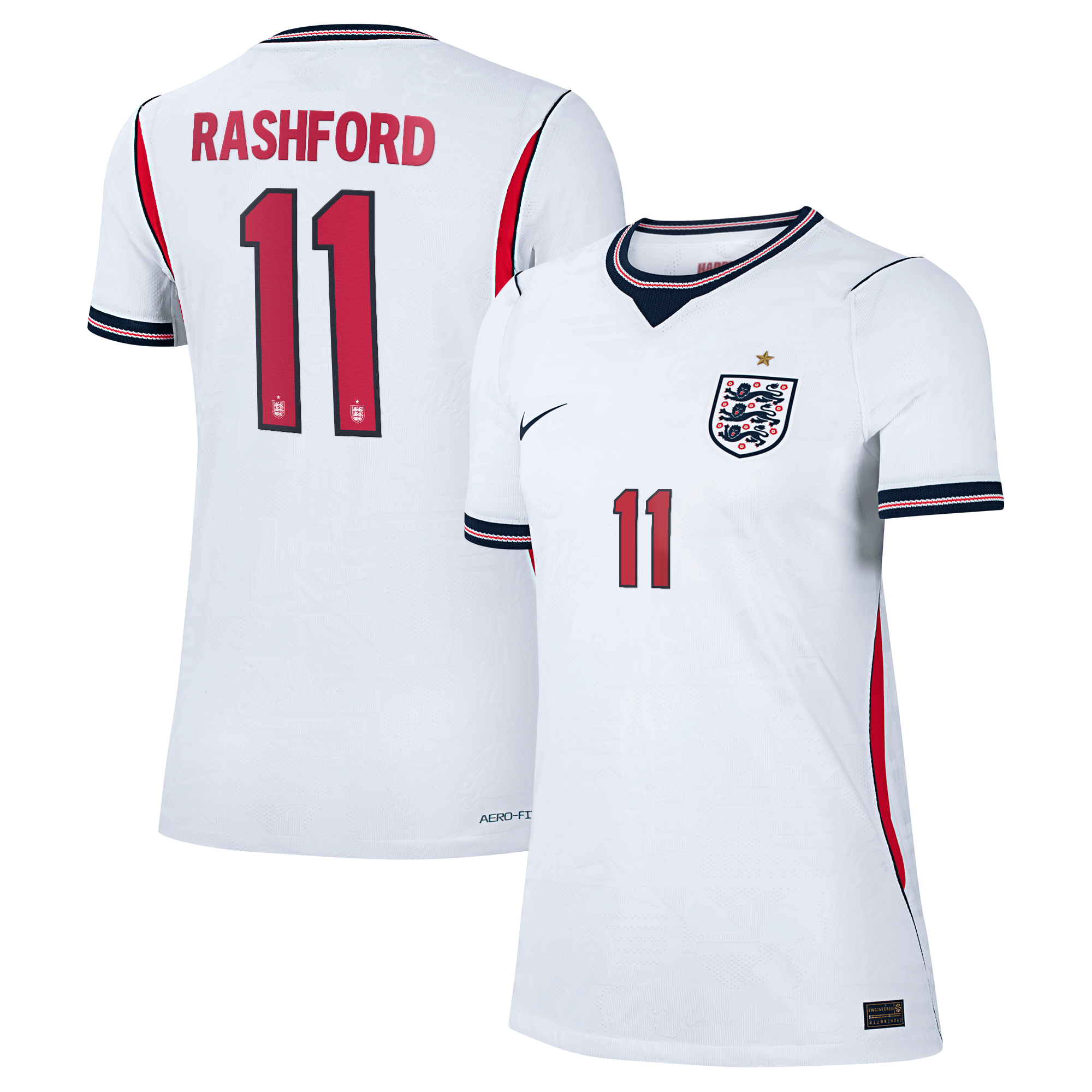 Maillot Domicile Match Angleterre Nike Aero-FIT 2026 - Femme avec flocage Rashford 11