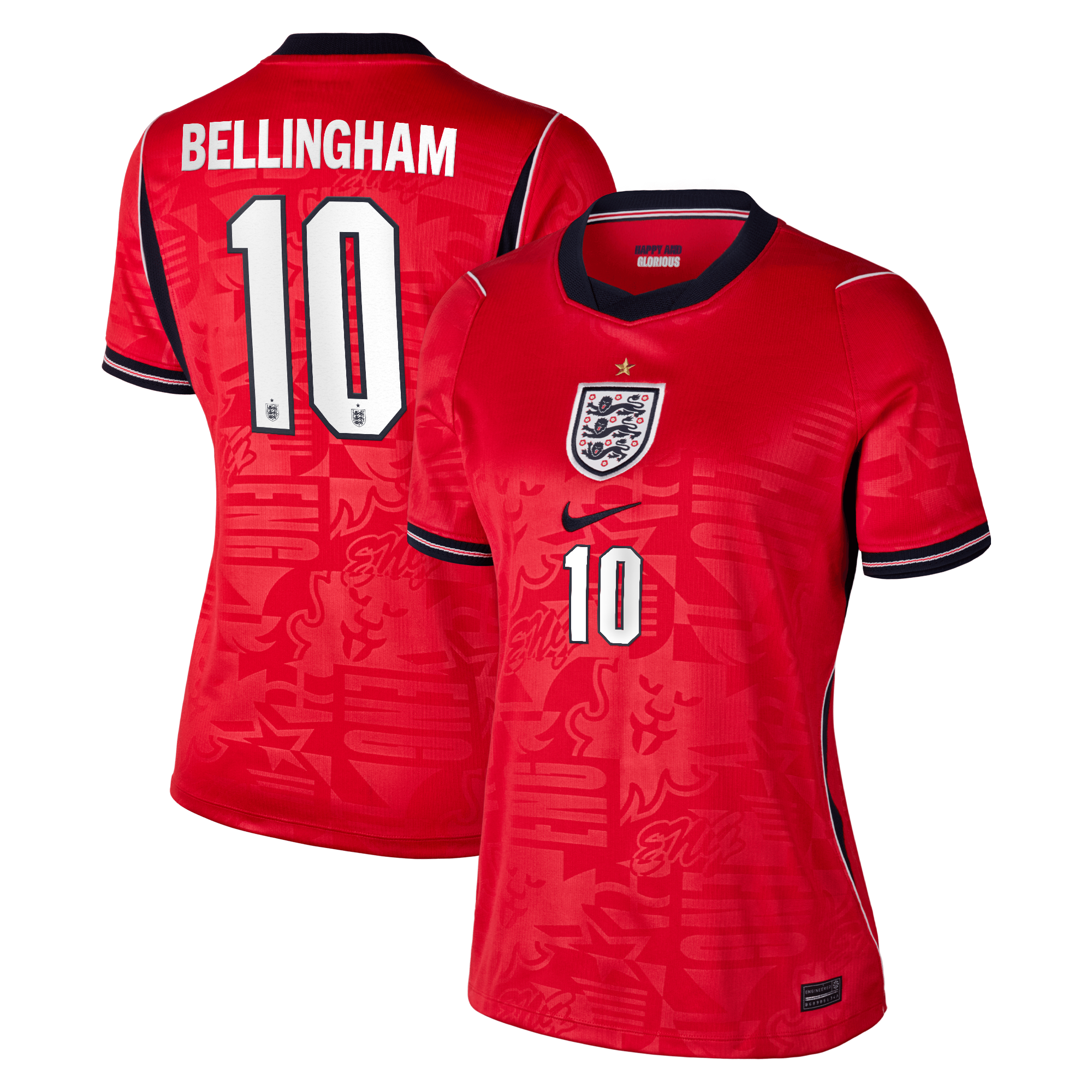 Maillot Extérieur Stadium Angleterre Nike 2026 - Femme avec flocage Bellingham 10