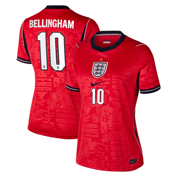 Maillot Extérieur Stadium Angleterre Nike 2026 - Femme avec flocage Bellingham 10