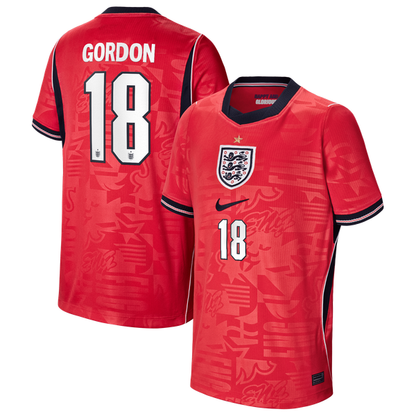 Maillot Extérieur Stadium Angleterre Nike 2026 - Enfant avec flocage Gordon 18