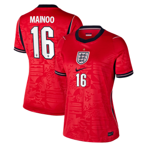 Maillot Extérieur Stadium Angleterre Nike 2026 - Femme avec flocage Mainoo 16, vue 1