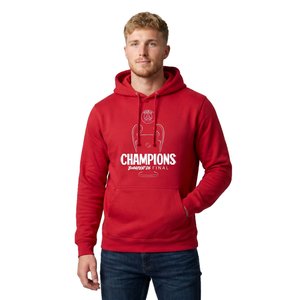 Sweat à capuche PSG Champions d'Europe 2026 - Rouge, vue 2