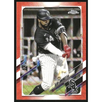 2021 Topps Chrome Orange Wave Refractors #89 Eloy Jimenez