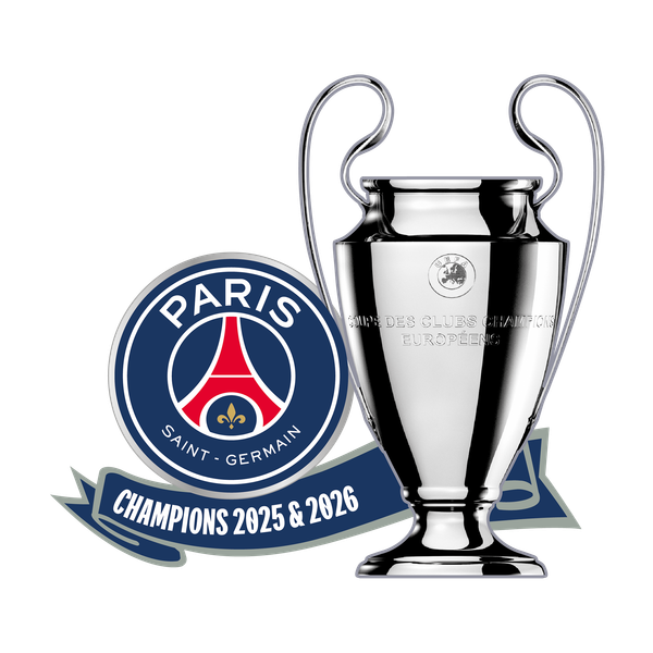Badge PSG Champions d'Europe 2026 Trophée