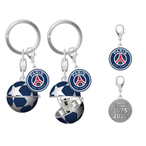 Porte-clés Starball PSG Champions d'Europe 2026, vue 1