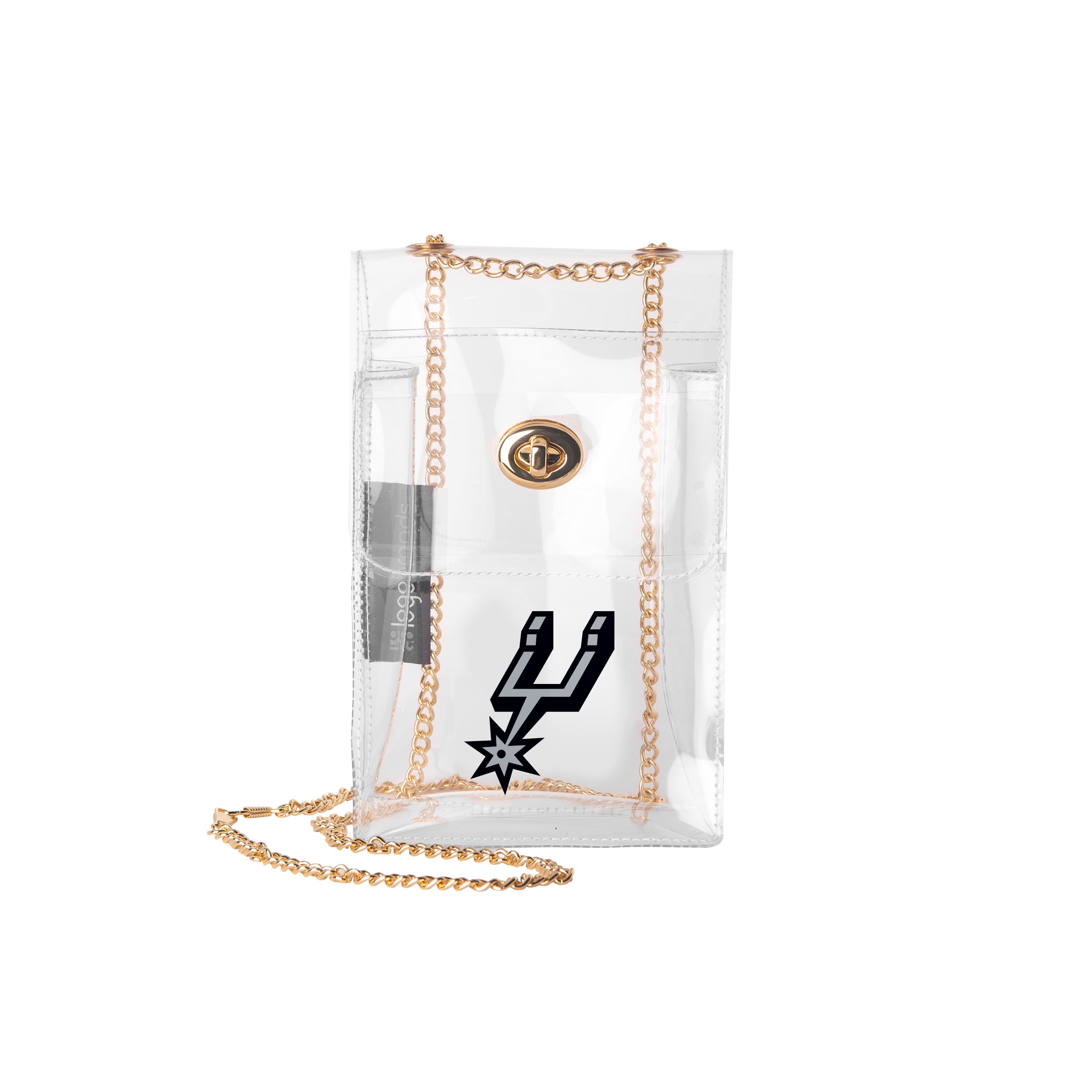 Logo Brands San Antonio Spurs Clear Essential Crossbody Purse