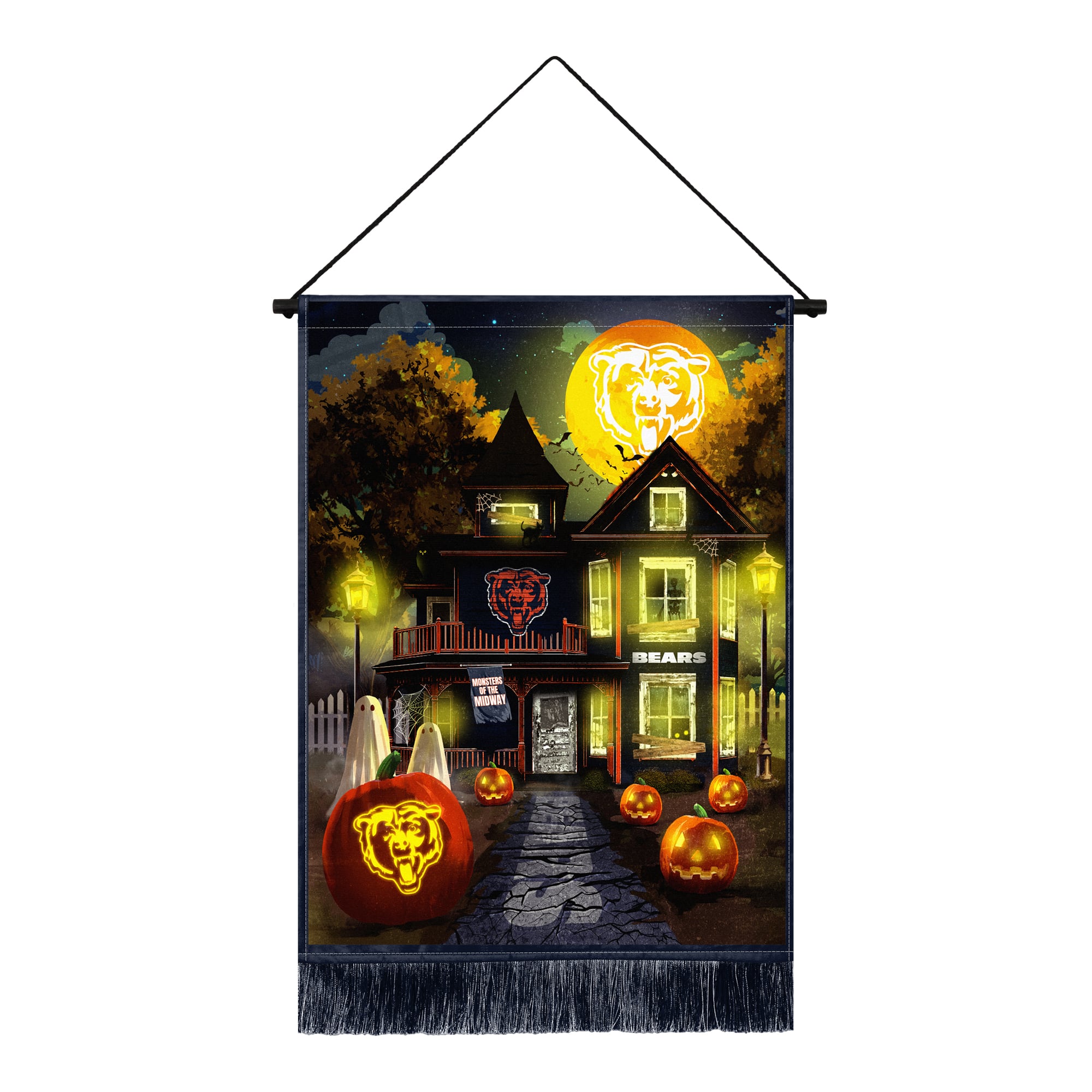 Chicago Bears 18″ x 24″ LED Halloween Tapestry