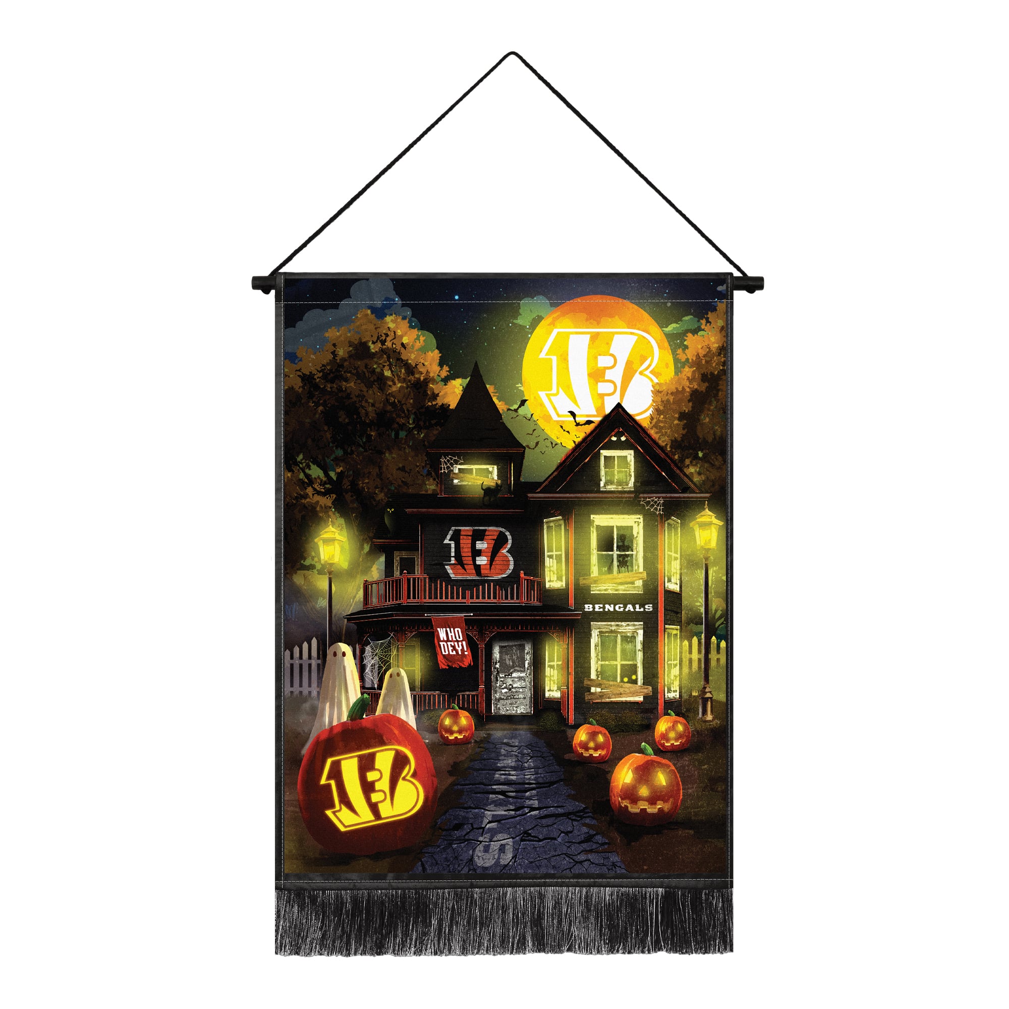 Cincinnati Bengals 18″ x 24″ LED Halloween Tapestry Cincinnati Bengals 18″ x 24″ LED Halloween Tapestry