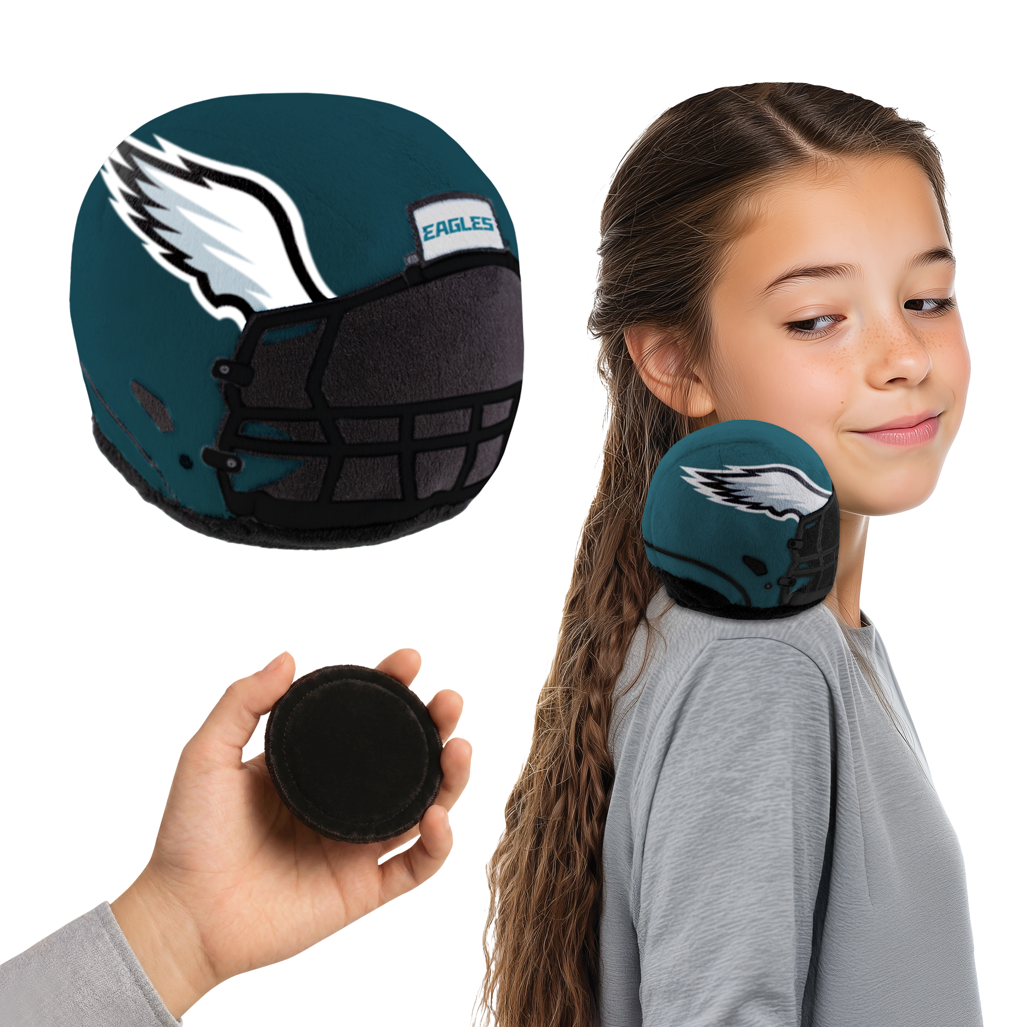 Philadelphia Eagles Plush Magnetic Toy Helmet Shoulder Buddy