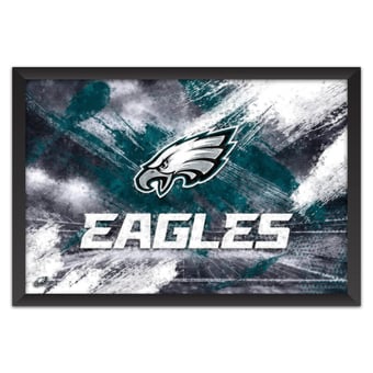 Philadelphia Eagles 14" x 20" Brush Stroke Logo Framed Art Print