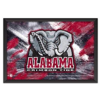 Alabama Crimson Tide 27" x 39" Brush Stroke Logo Framed Art Print