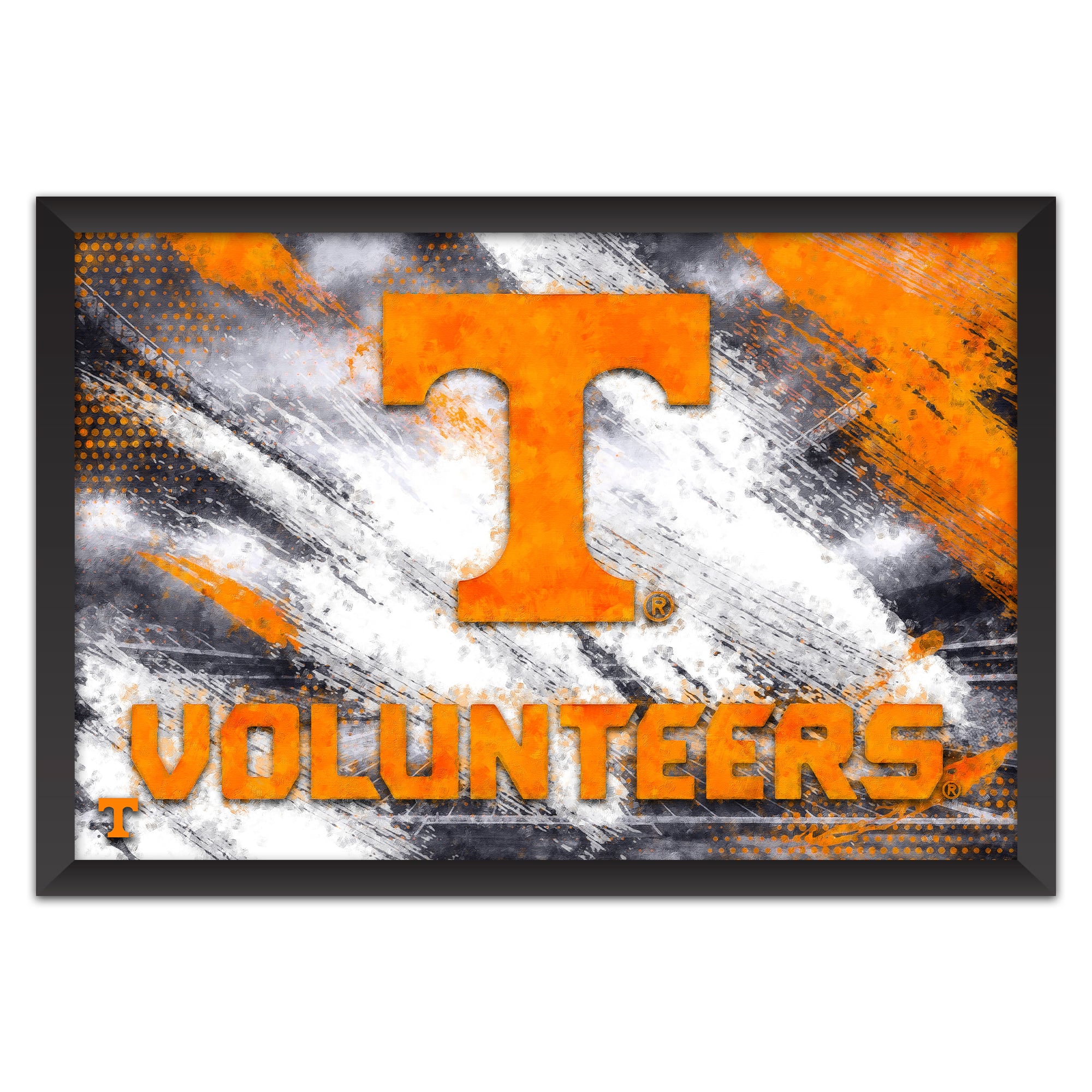 Tennessee Volunteers 27" x 39" Brush Stroke Logo Framed Art Print