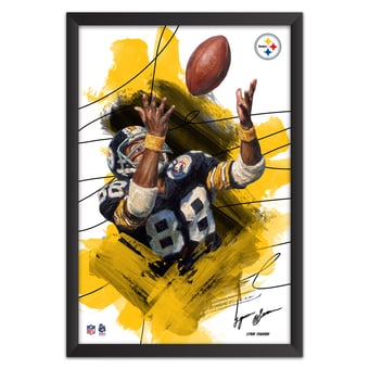Lynn Swann Pittsburgh Steelers 27" x 39" Brush Stroke Player Framed Art Print