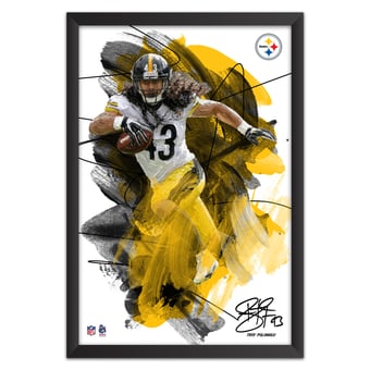 Troy Polamalu Pittsburgh Steelers 14" x 20" Brush Stroke Player Framed Art Print