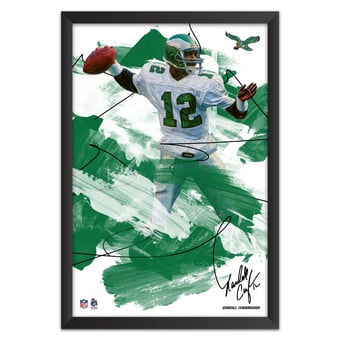 Randall Cunningham Philadelphia Eagles 14" x 20" Brush Stroke Player Framed Art Print