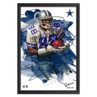 Michael Irvin Dallas Cowboys 14" x 20" Brush Stroke Player Framed Art Print