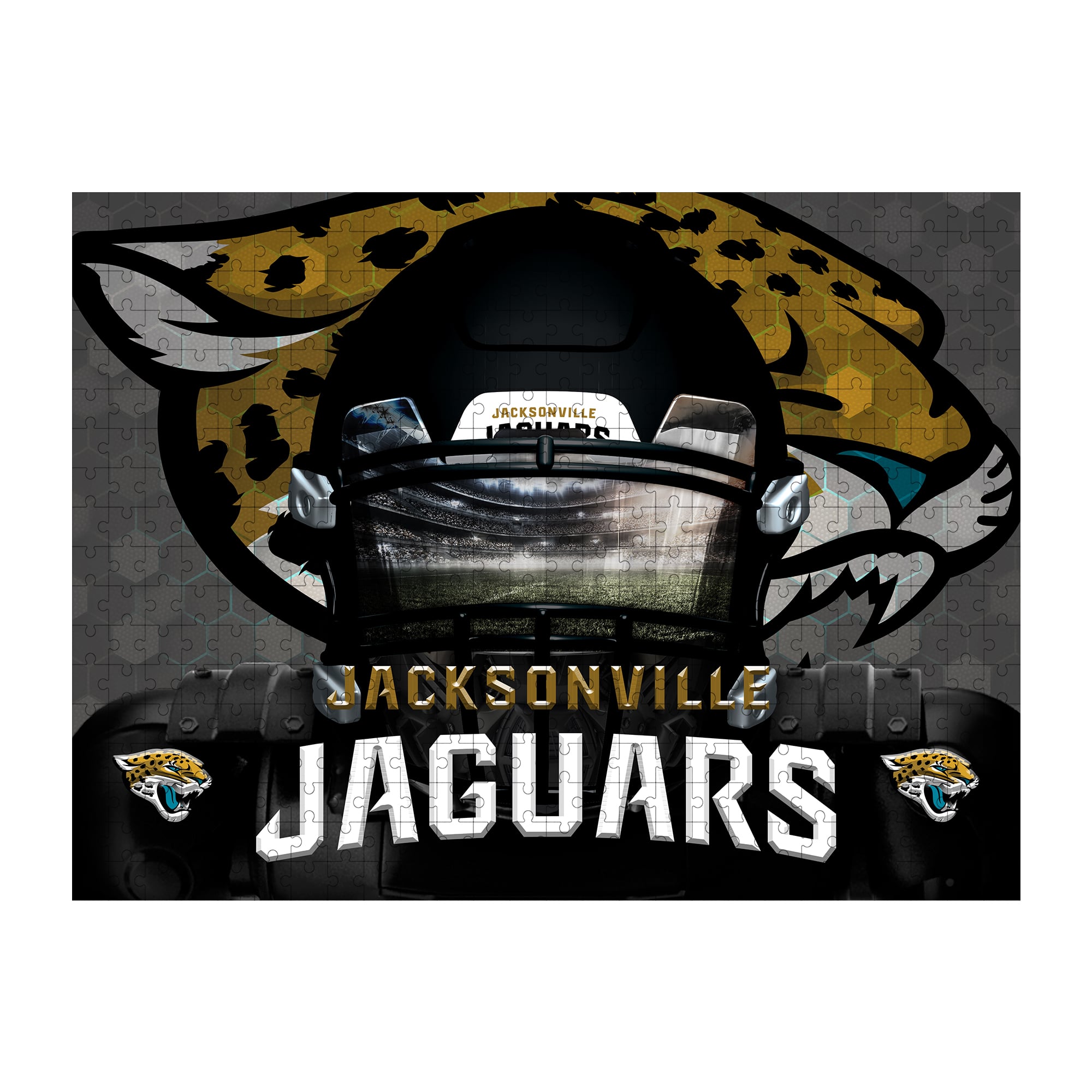 Jacksonville Jaguars 18" x 24" 3D Facemask Puzzle