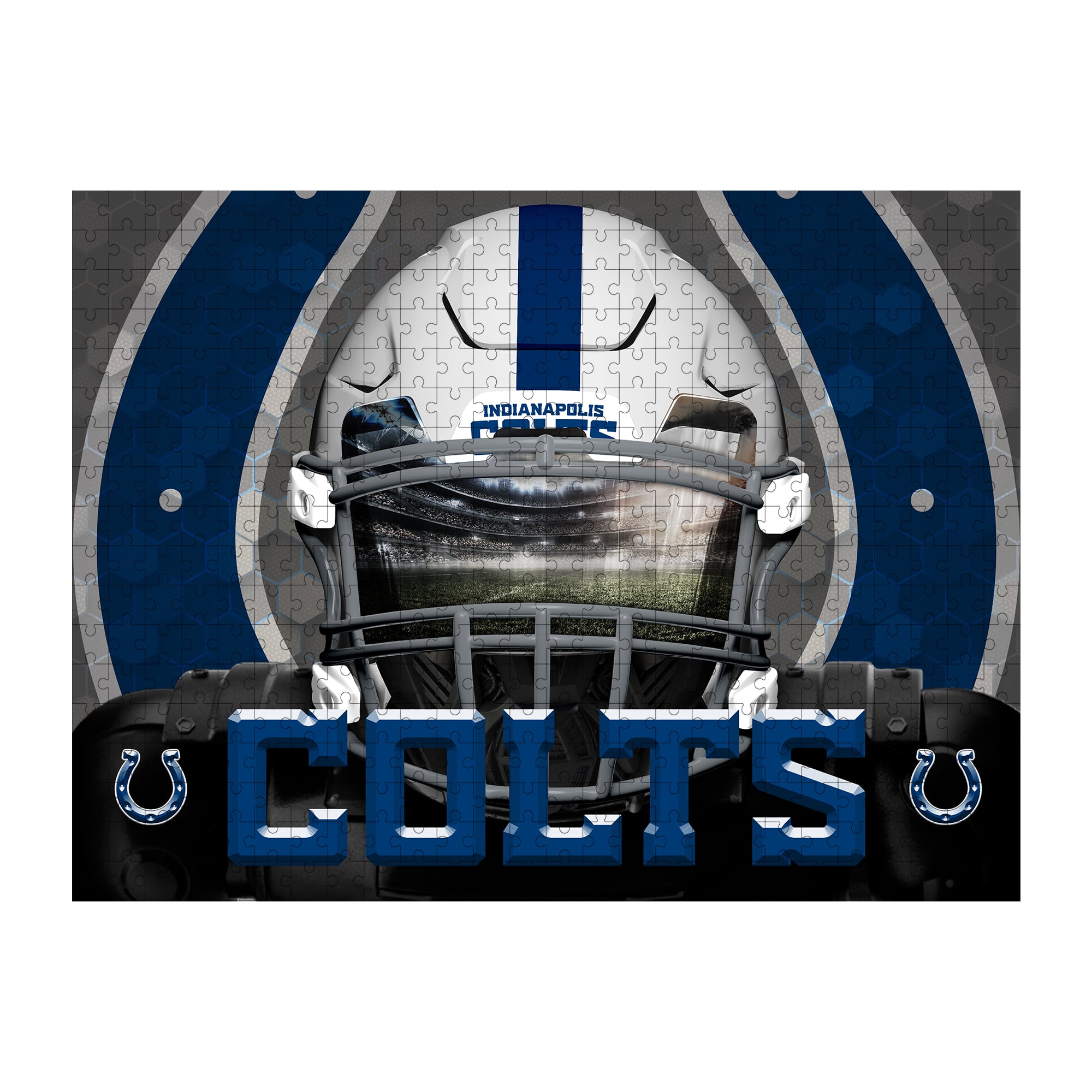 Indianapolis Colts 18" x 24" 3D Facemask Puzzle