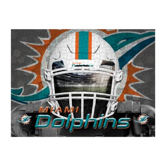 Miami Dolphins 18" x 24" 3D Facemask Puzzle