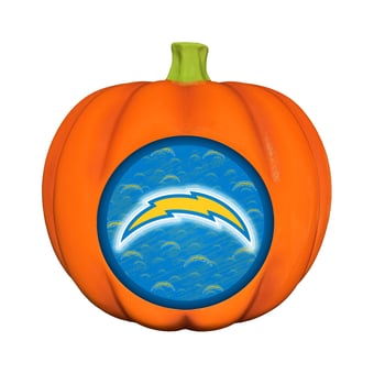 Los Angeles Chargers 3D Resin Pumpkin