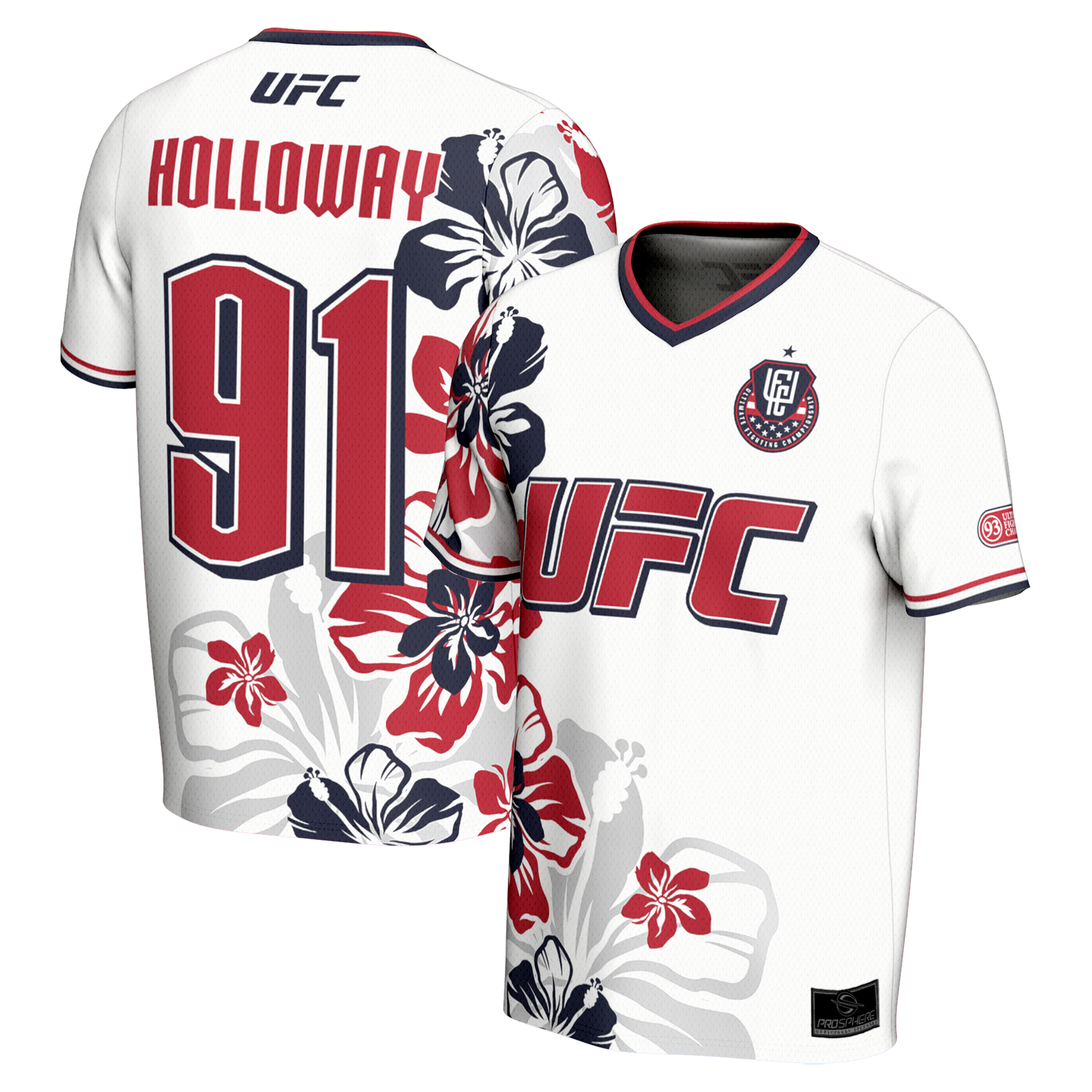 Youth Max Holloway ProSphere White UFC Unrivaled World Cup Soccer Jersey