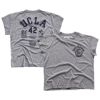 Women's Roots of Fight x UCLA Bruins x Jackie Robinson Gray #42 Tri-Blend