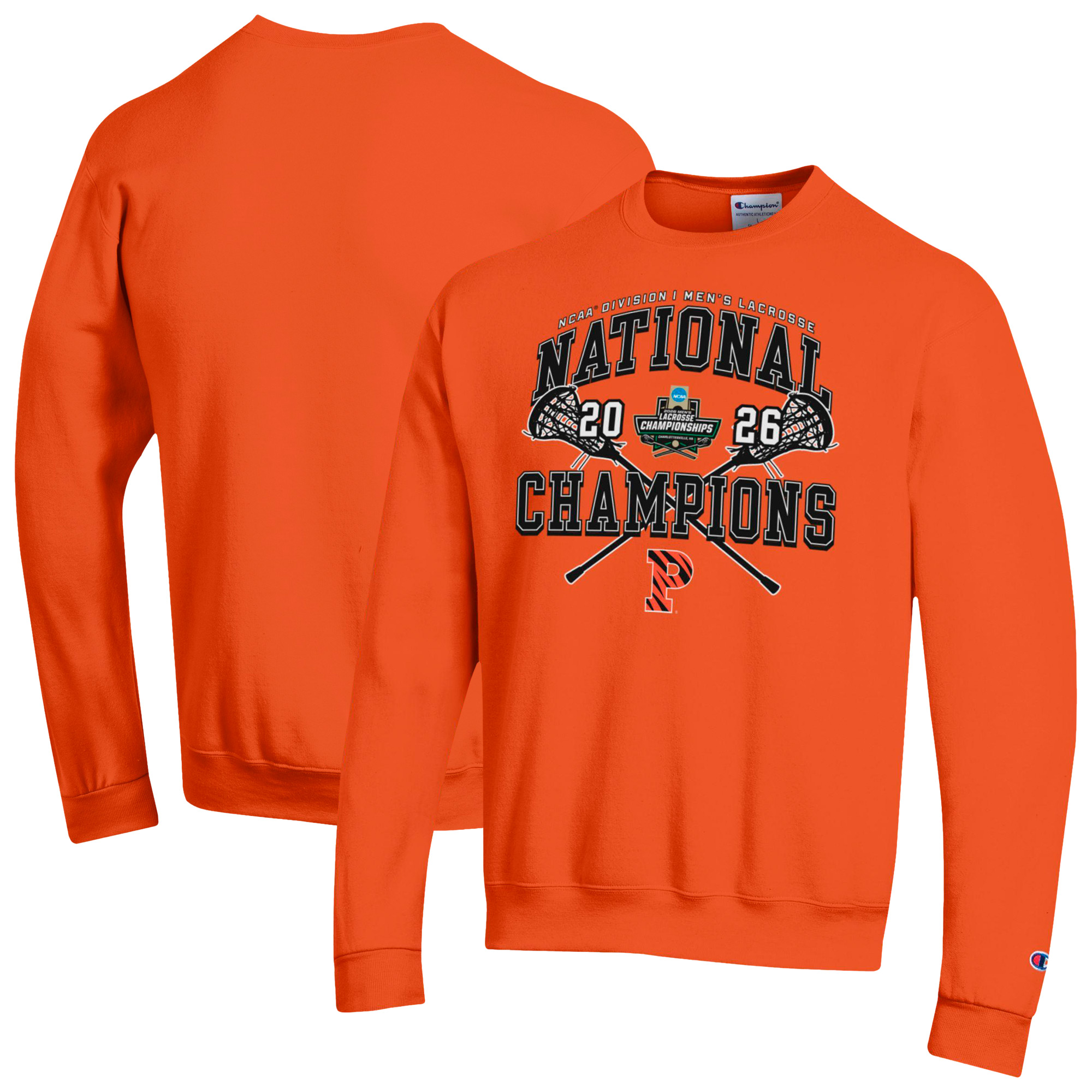 Unisex Champion Orange Princeton Tigers 2026 NCAA Men’s Lacrosse National Champions Eco Powerblend Sweatshirt Unisex Champion Orange Princeton Tigers 2026 NCAA Men’s Lacrosse National Champions Eco Powerblend Sweatshirt