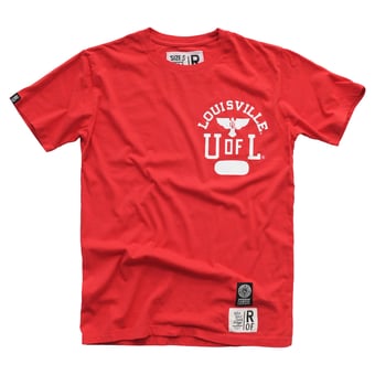 Unisex Roots of Fight x Louisville Cardinals x Muhammad Ali Red Athletics Department T-Shirt