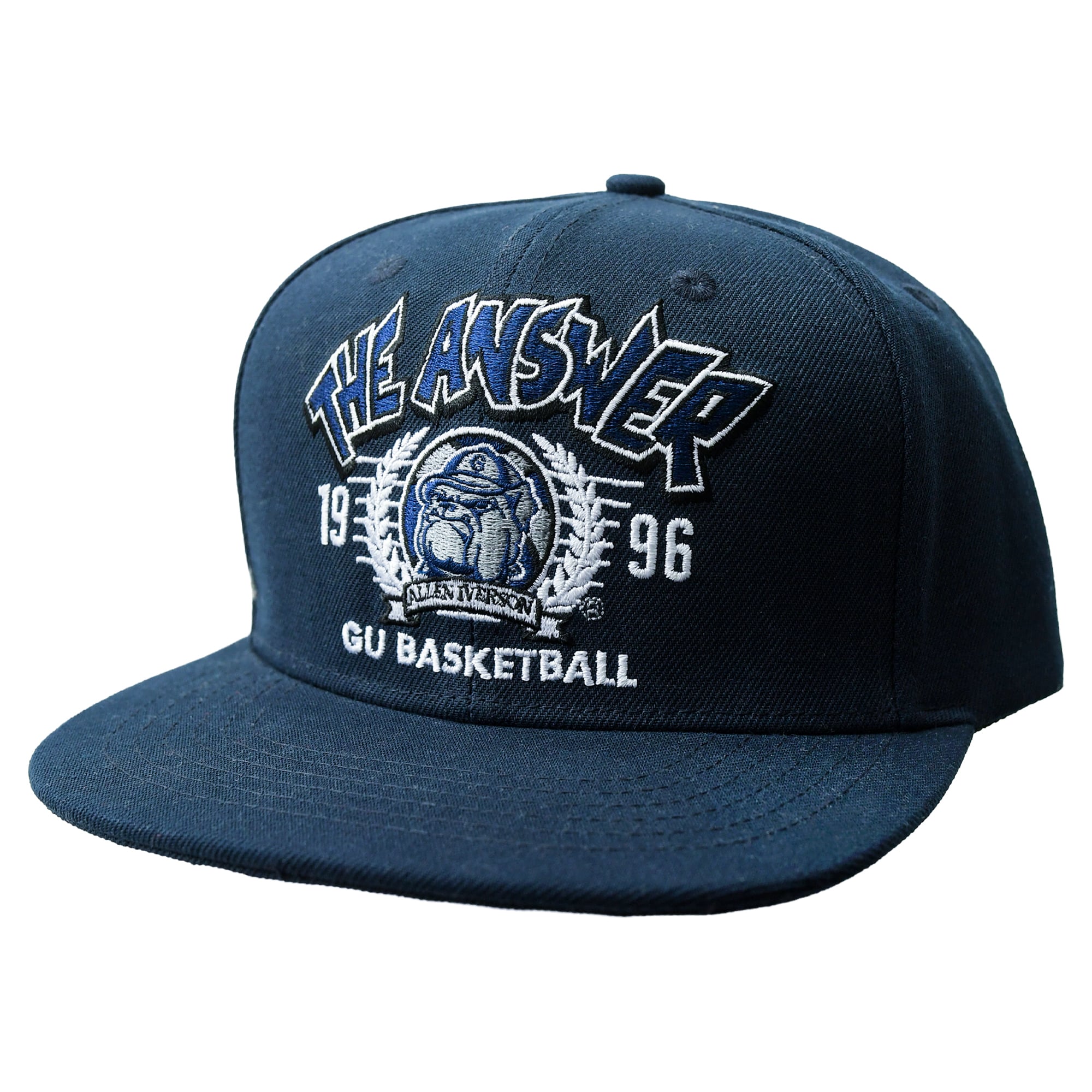 Men's Roots of Fight x Georgetown Hoyas x Allen Iverson Navy '96 Snapback Hat
