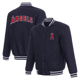 Men's JH Design  Navy Los Angeles Angels Full-Snap Jacket