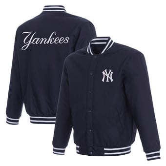 Men's JH Design  Navy New York Yankees Full-Snap Jacket