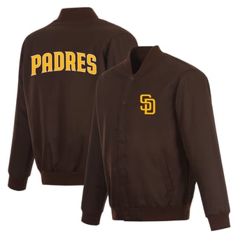 Men's JH Design  Brown San Diego Padres Full-Snap Jacket