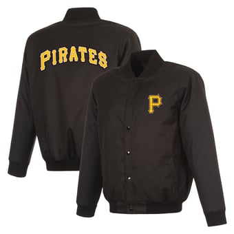 Men's JH Design  Black Pittsburgh Pirates Full-Snap Jacket