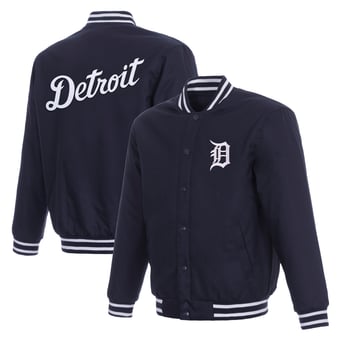 Men's JH Design  Navy Detroit Tigers Full-Snap Jacket