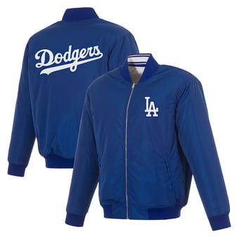 Men's JH Design  Royal Los Angeles Dodgers Full-Zip Reversible Flight Jacket