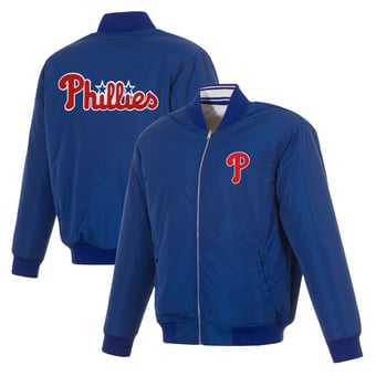 Men's JH Design  Royal Philadelphia Phillies Full-Zip Reversible Flight Jacket