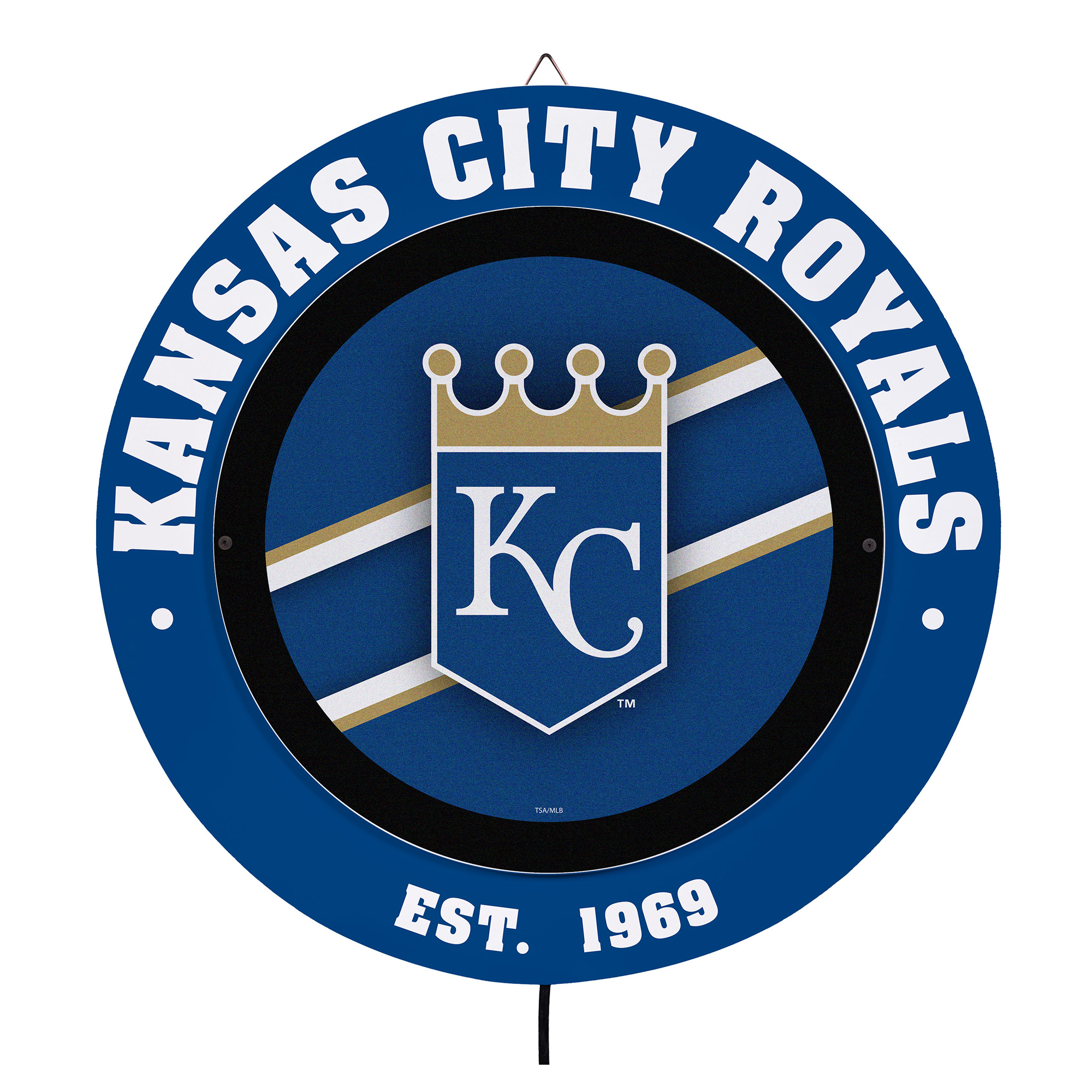 Kansas City Royals 15″ LED Round Metal Lit Wall Sign Kansas City Royals 15″ LED Round Metal Lit Wall Sign