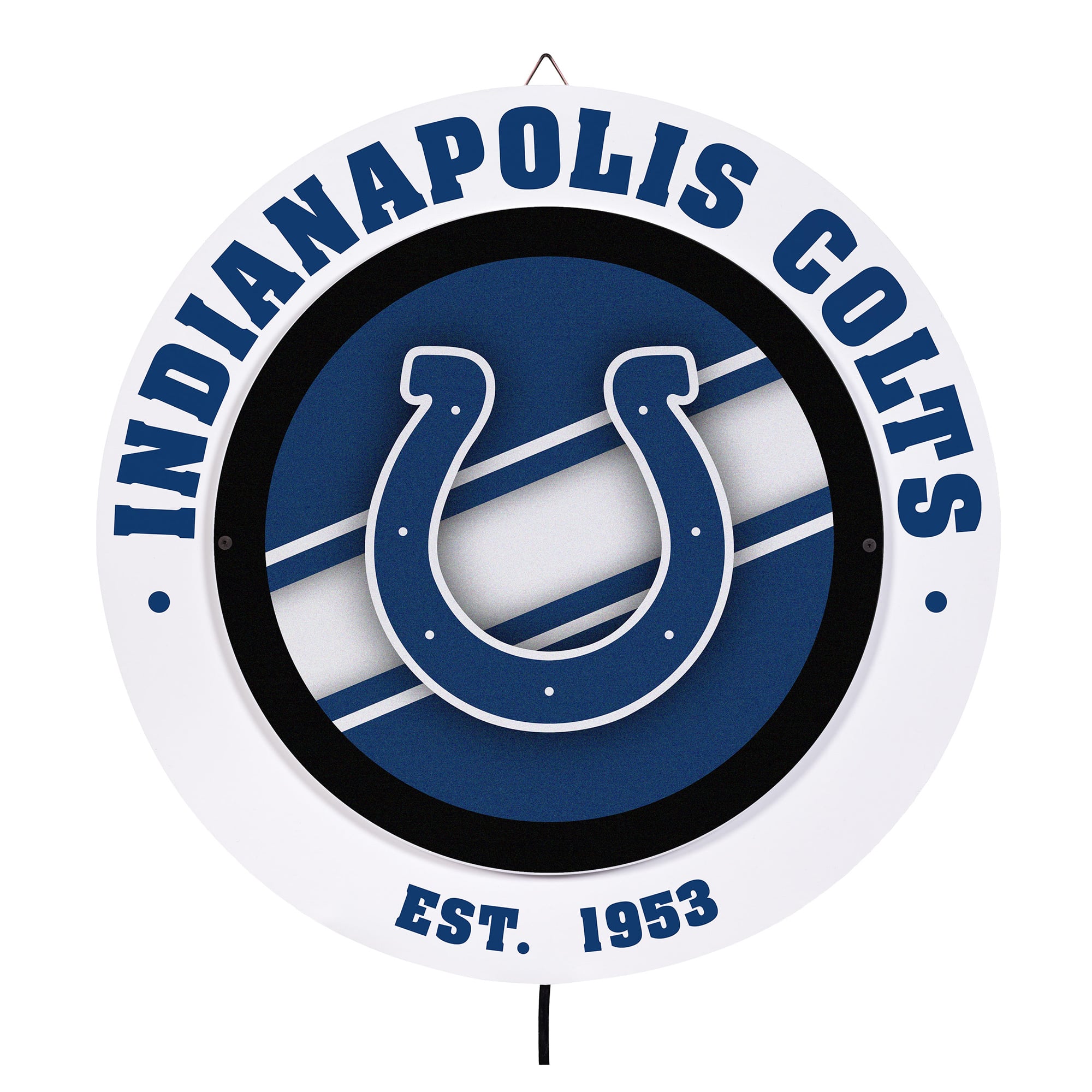 Indianapolis Colts 15" LED Round Metal Lit Wall Sign