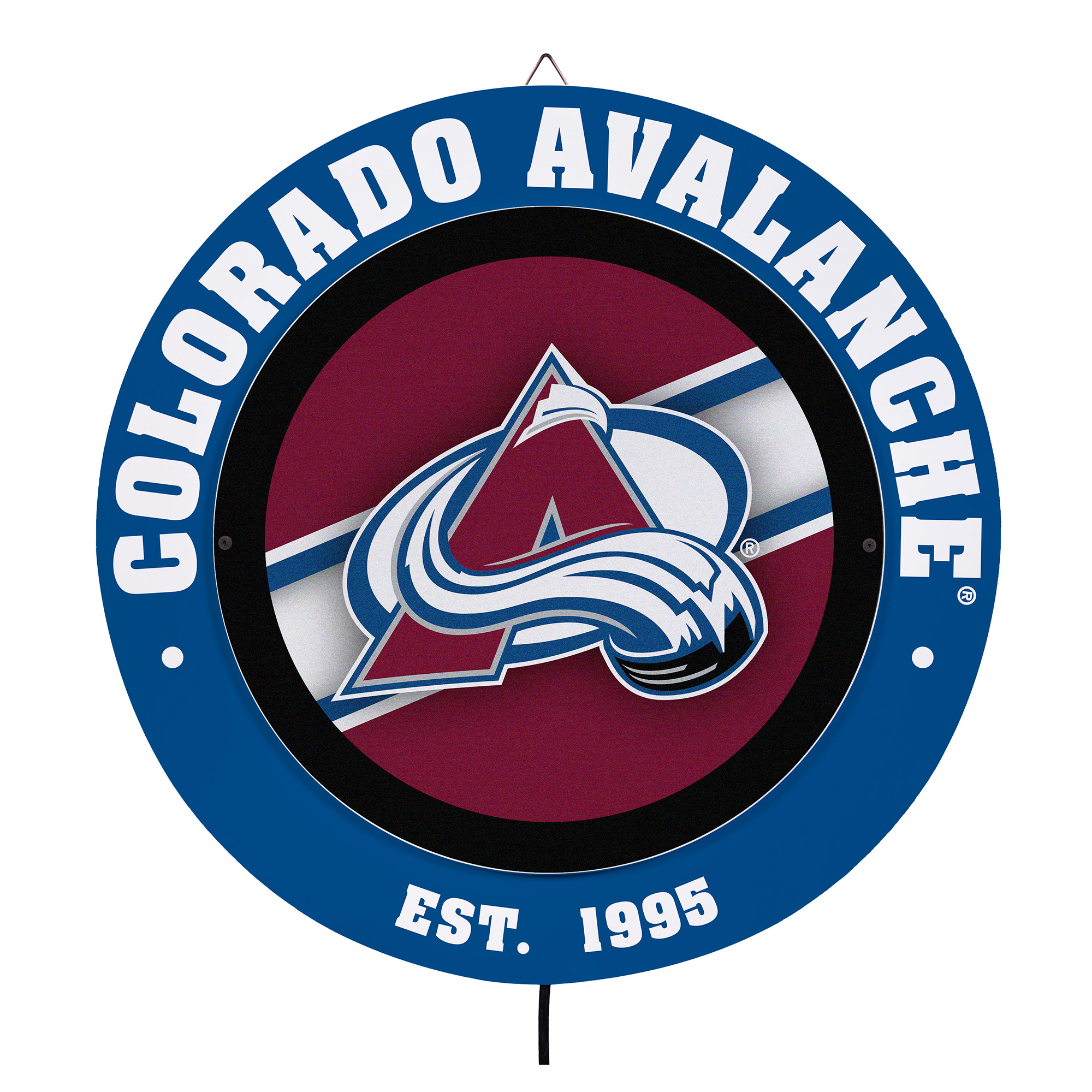 Colorado Avalanche 15" LED Round Metal Lit Wall Sign