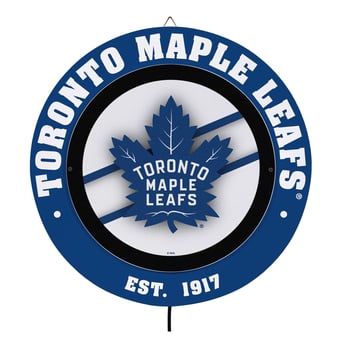 Toronto Maple Leafs 15" LED Round Metal Lit Wall Sign