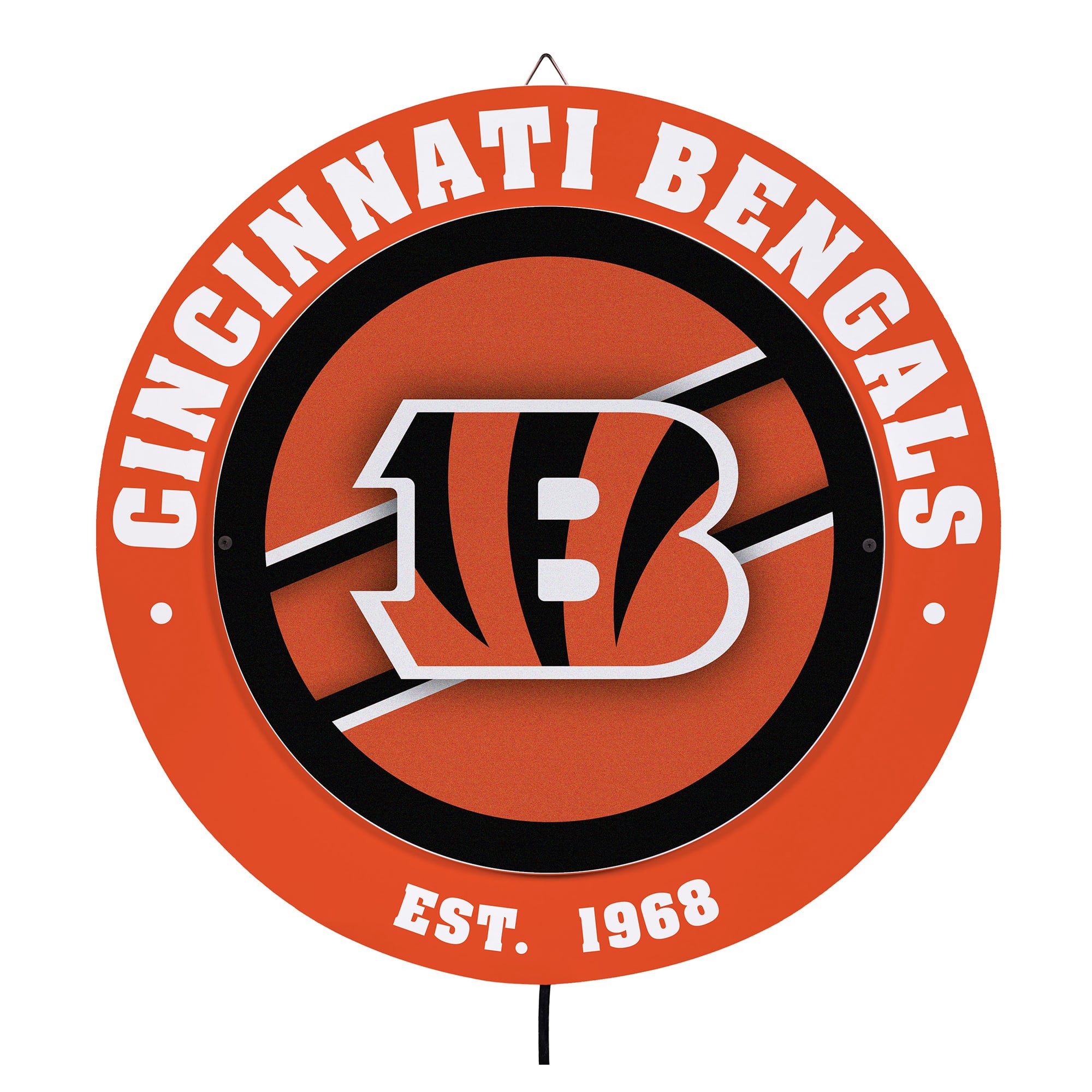 Cincinnati Bengals 15″ LED Round Metal Lit Wall Sign Cincinnati Bengals 15″ LED Round Metal Lit Wall Sign
