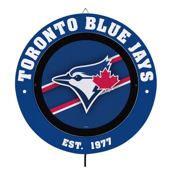 Toronto Blue Jays 15" LED Round Metal Lit Wall Sign