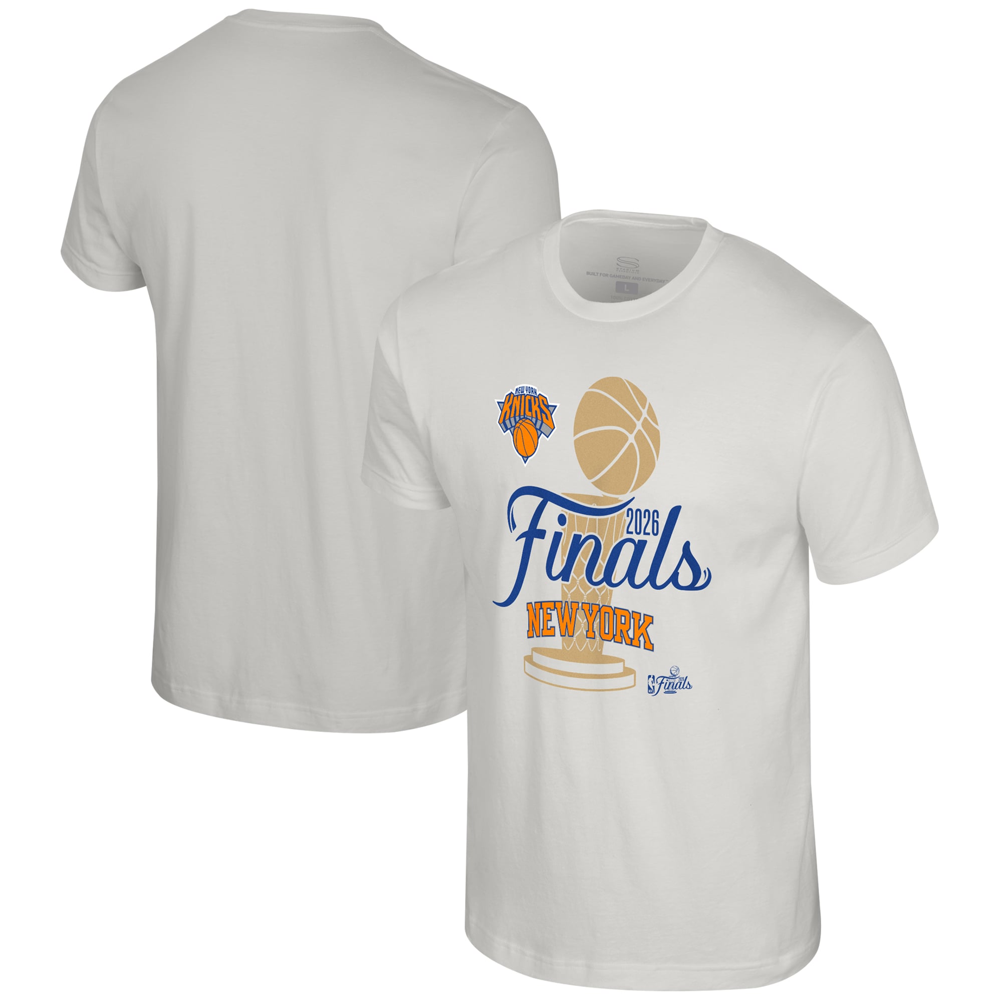 Unisex Stadium Essentials Cream New York Knicks 2026 NBA Finals Cruise T-Shirt
