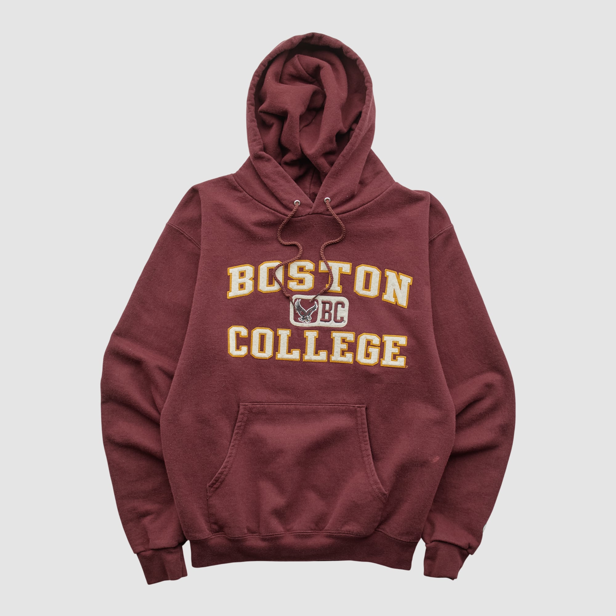 Boston College Eagles Champion 2000s Hooded Pullover Sweatshirt - Maroon - XS by Fanatics Real Vintage