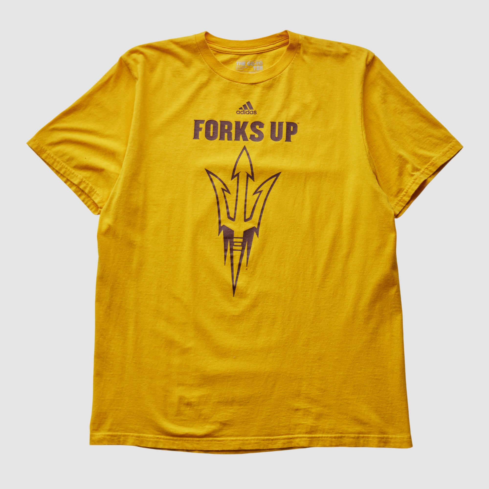 Arizona State Sun Devils Adidas 2010s T-shirt - Yellow - S by Fanatics Real Vintage