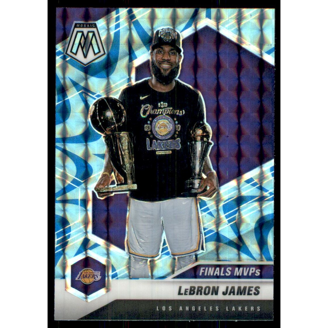 2020-21 Panini Mosaic Mosaic Reactive Blue #297 LeBron James 2020-21 Panini Mosaic Mosaic Reactive Blue #297 LeBron James